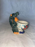 Red Flower Dragon Egg Holder - Pattern Red Flower