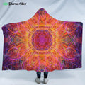 Residual Trip by Yantrart Hooded Blanket