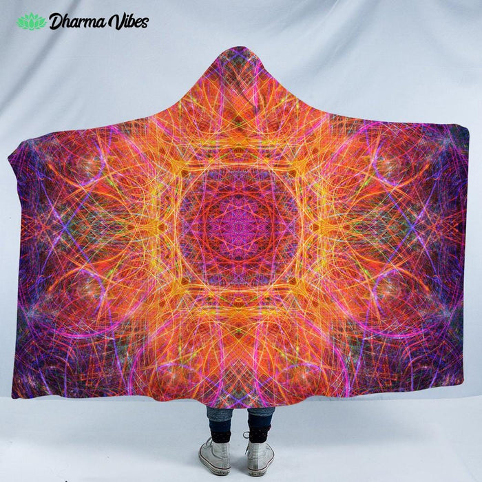 Residual Trip by Yantrart Hooded Blanket