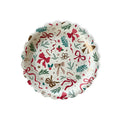 Ribbons & Cheer Bow Christmas Plates (12pcs) - Josi James - 7 Inch Plate