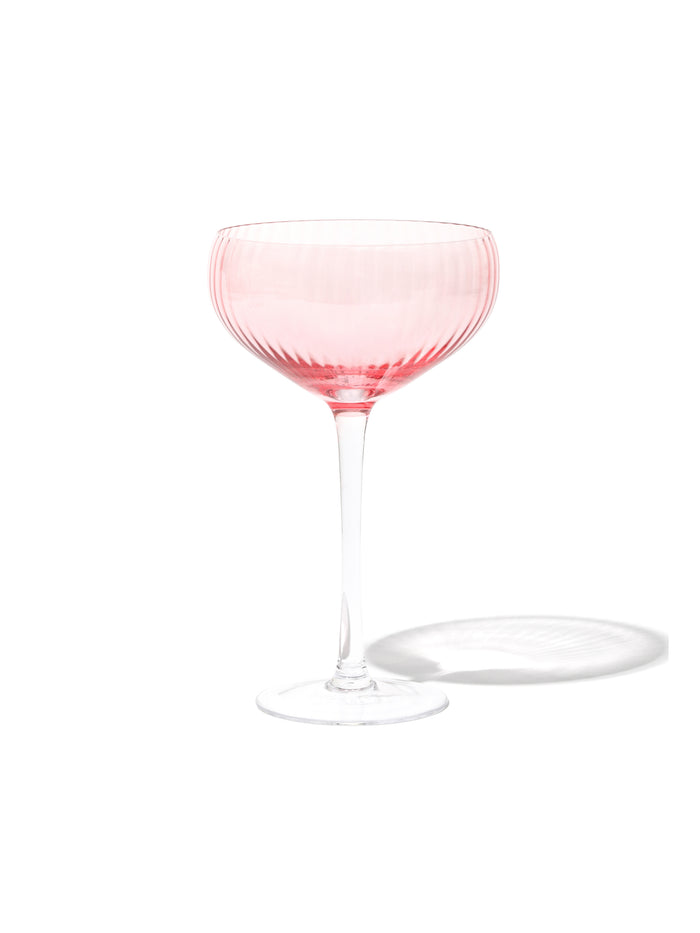 Rose Coupe Cocktail Glass, Ripple