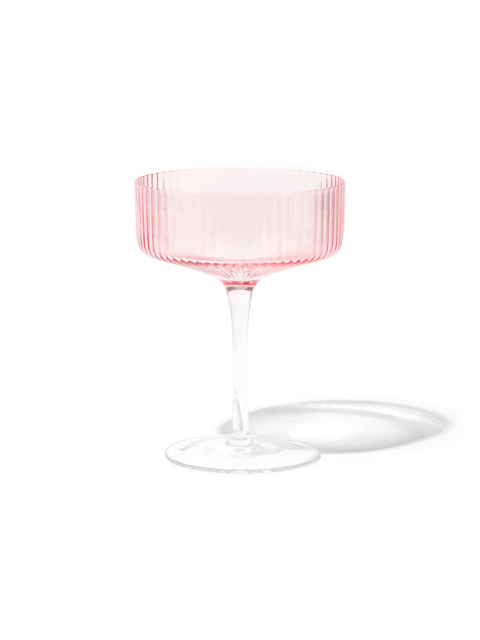 Rose Coupe Cocktail Glass, Stripe