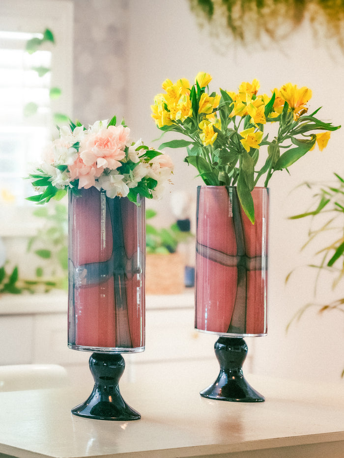 Roseate Pedestal Vase