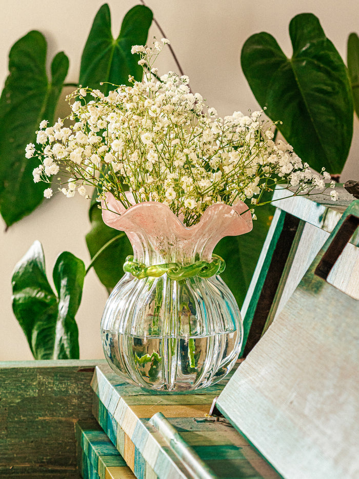 Rosy Garland Vase