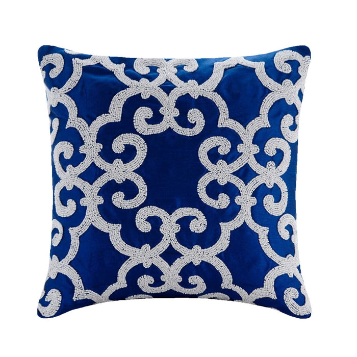 Royal Arabic Blue Euro Sham Cover