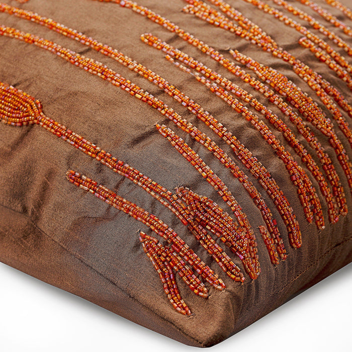 Rusted Beauty - Rust Art Silk Decorative Euro Sham