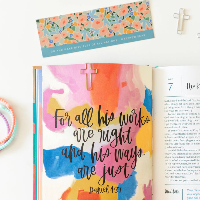 Ryan & Rose Bookmark + Cross Paper Clips