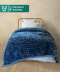 Sanskriti  2 ply Single Mink Blanket, Lipan Art| 3.2 KG