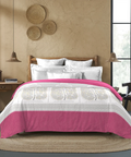 Sanskriti Double AC Comforter, Gond Art Pink| 180 GSM Polyester