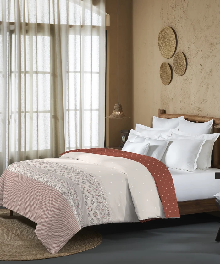 Sanskriti Double AC Comforter, Kasuti Grey| 180 GSM Polyester