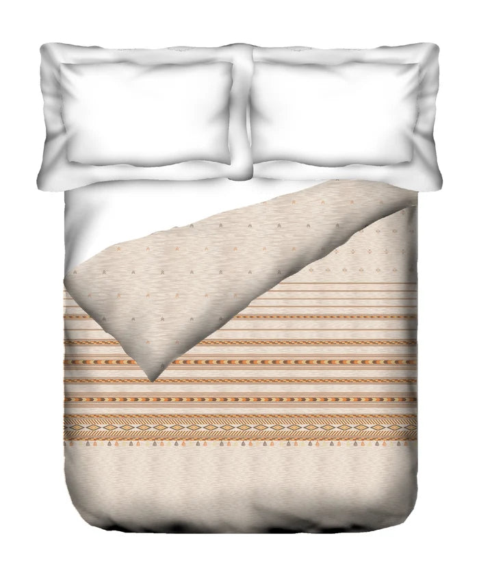 Sanskriti Double AC Comforter, Kullu Shawl Beige| 180 GSM Polyester