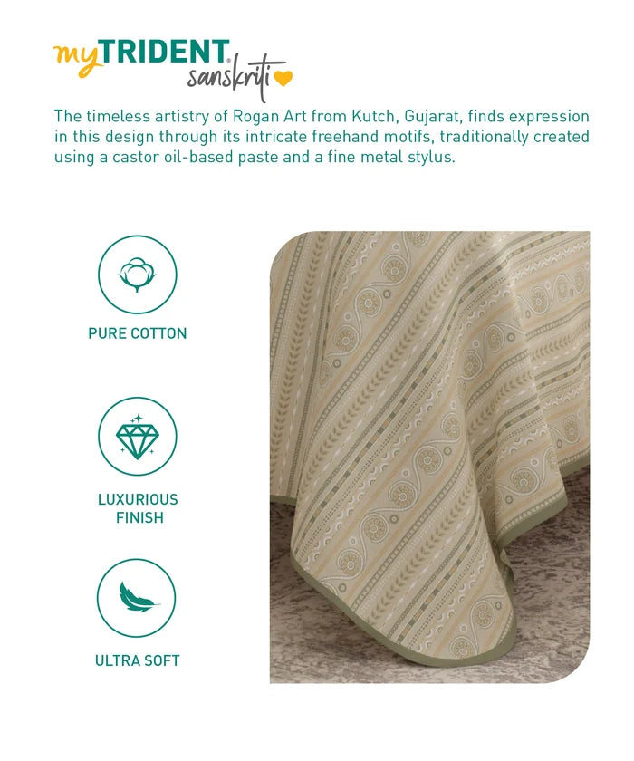 Sanskriti Single Dohar, 180 TC, 100 % Cotton, Rogan Art