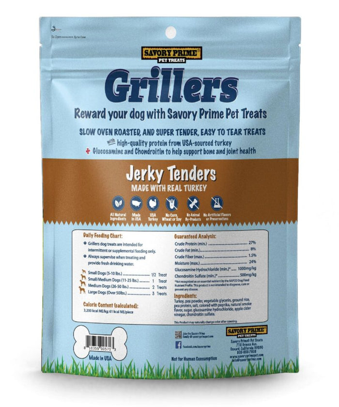 Savory Prime Grillers Turkey Tenders Dog Treat