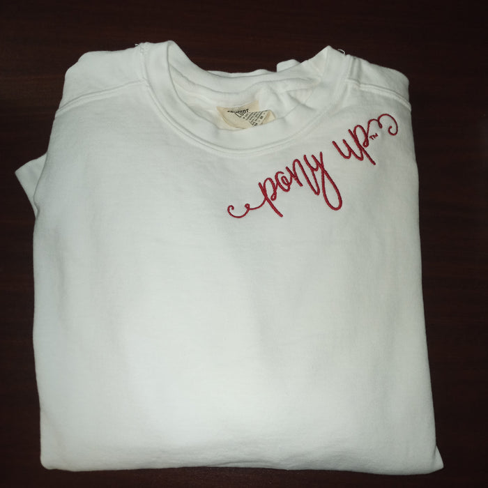 Script monogram sweatshirt - Pony Up