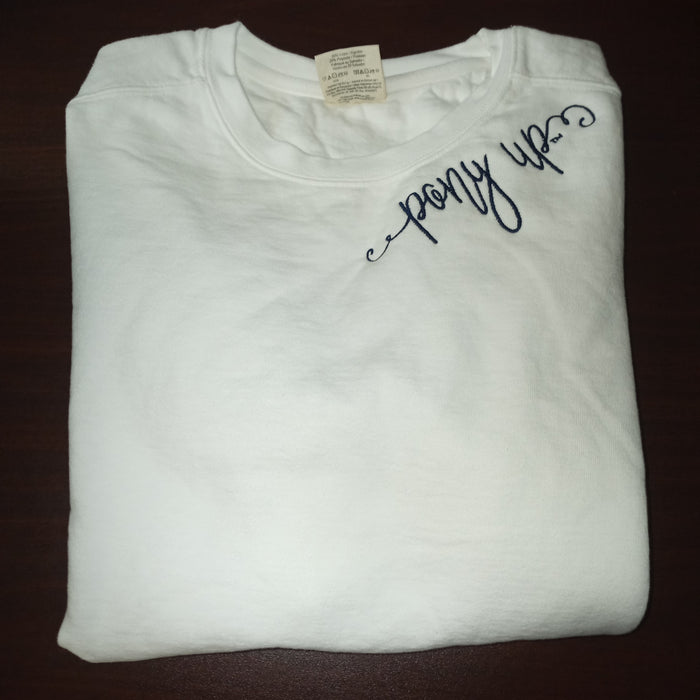 Script monogram sweatshirt - Pony Up