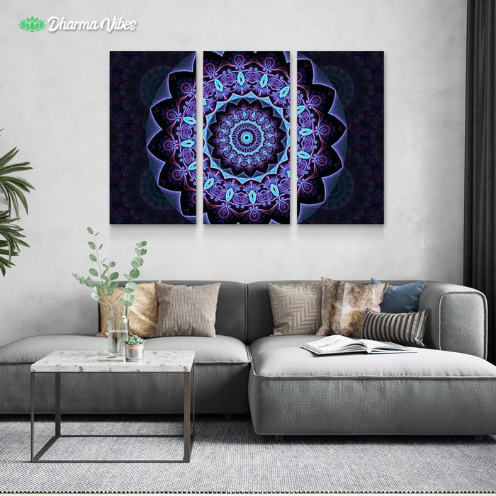 Set and Setting 4 by Cameron Gray 3-Piece Canvas