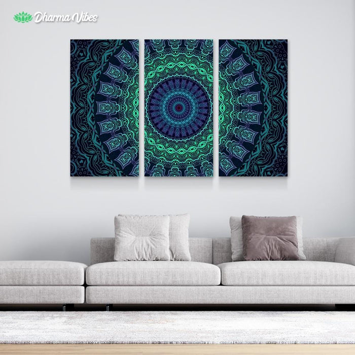 Set and Setting 5 by Cameron Gray 3-Piece Canvas