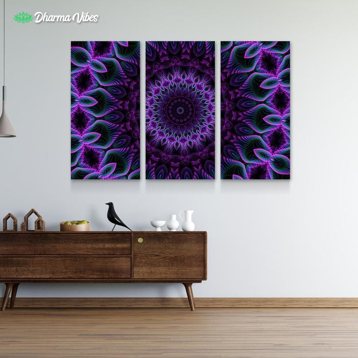 Set And Setting 7 by Cameron Gray 3-Piece Canvas