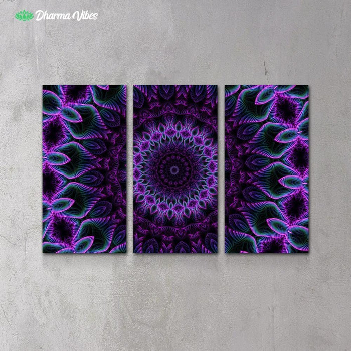 Set And Setting 7 by Cameron Gray 3-Piece Canvas