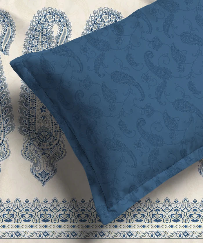 Shilpkalaa Printed King Bedsheet Set, Pashmina| 144TC Cotton| 2 Pillow covers