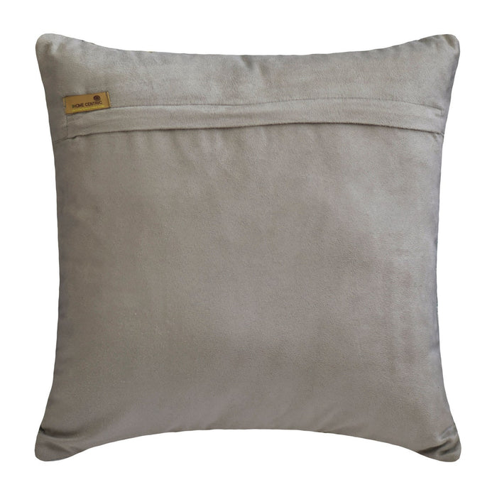 Shimmering Vortex - Silver & Grey Jacquard Throw Pillow Cover