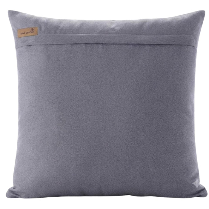 Silent Night - Gray Faux Leather Decorative Euro Sham
