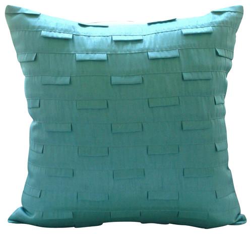 Silver Ocean - Silver Art Silk Decorative Euro Sham