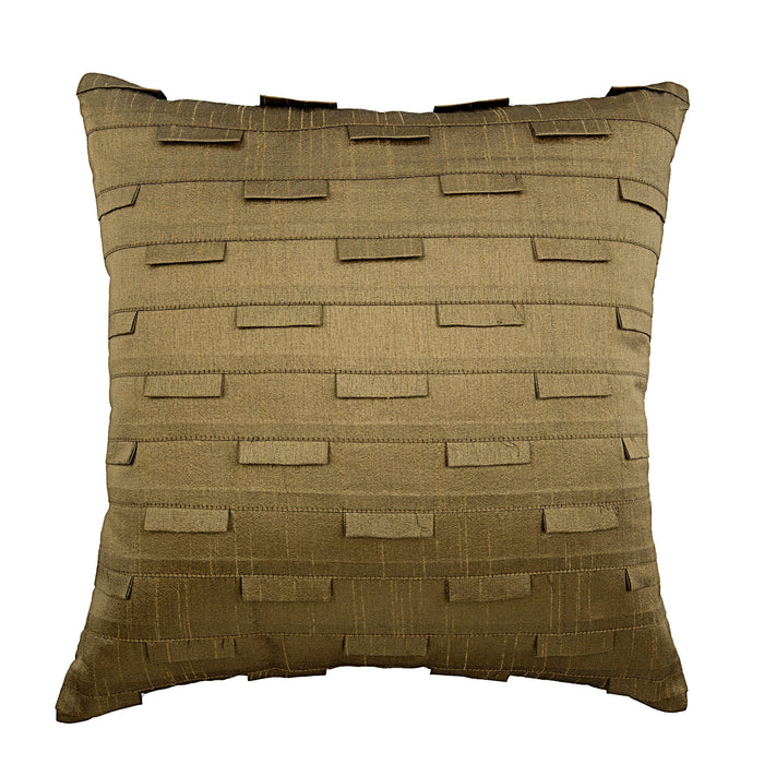 Silver Ocean - Silver Art Silk Decorative Euro Sham