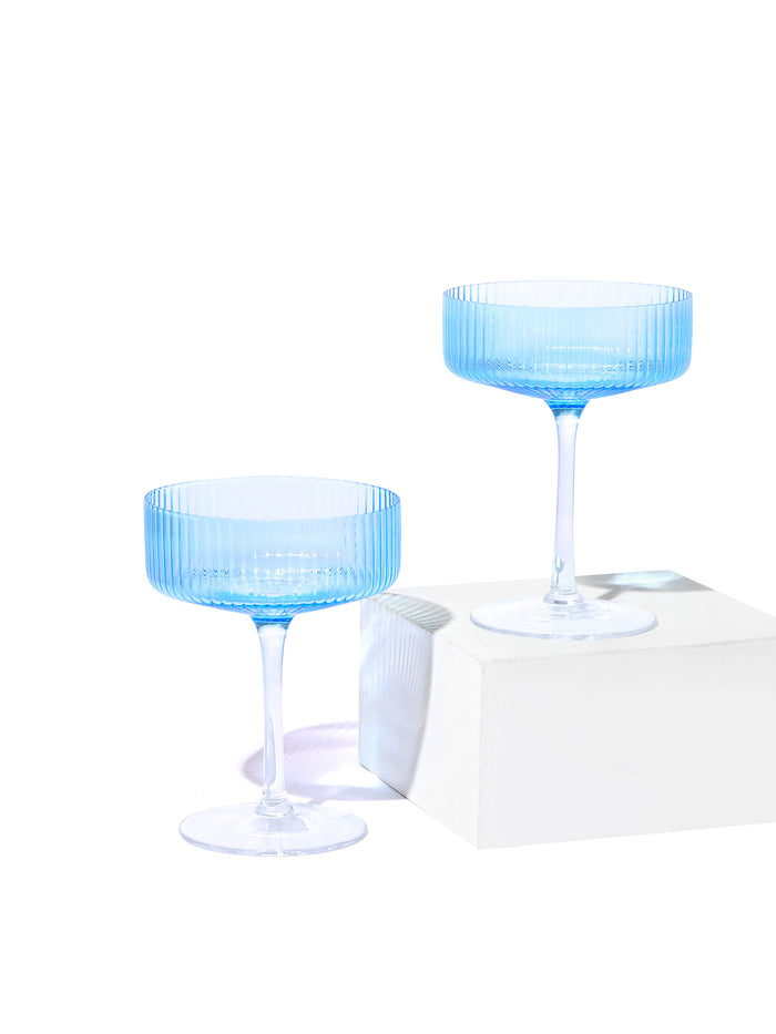 Sky Coupe Cocktail Glass, Stripe