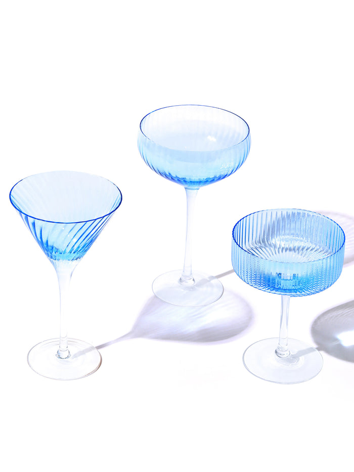 Sky Coupe Cocktail Glass, Stripe
