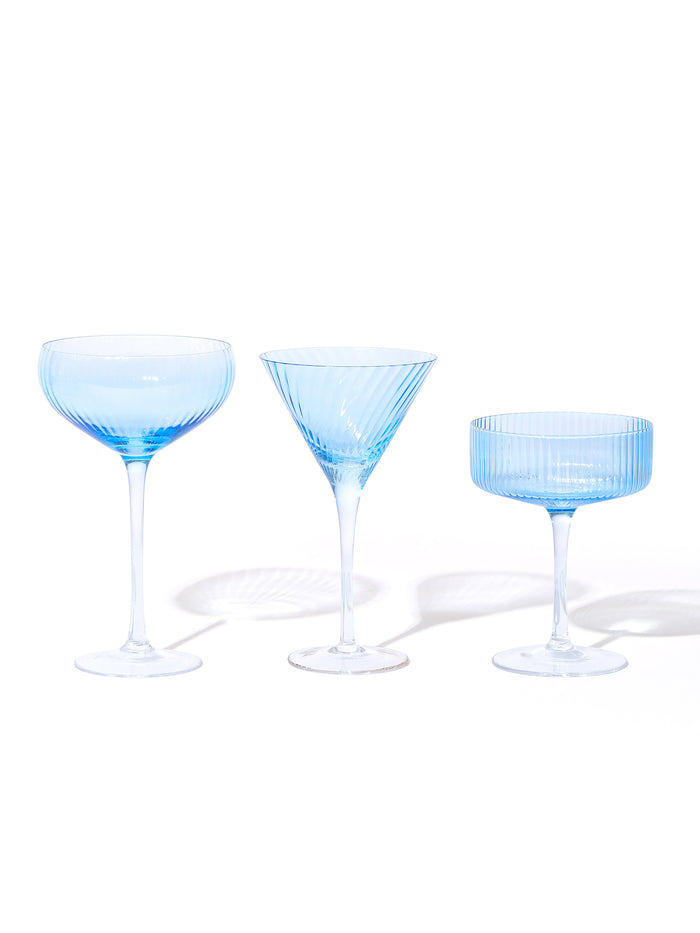Sky Coupe Cocktail Glass, Stripe