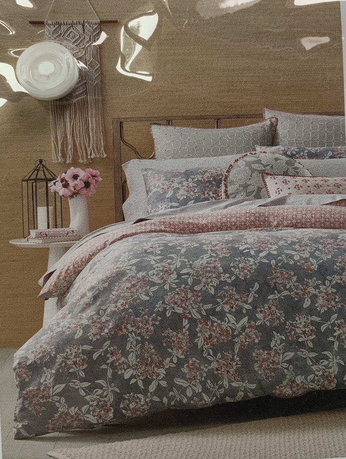 Sky Flora Euro Shams ,Set of 2 - Machann.com