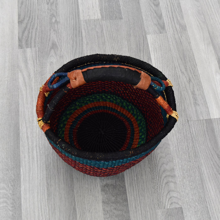 Small Round Straw basket - Ghana Basket - SB8