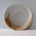 Handmade  Stoneware Salad bowl in retro brown, blue and grey by Palinopsia Ceramics