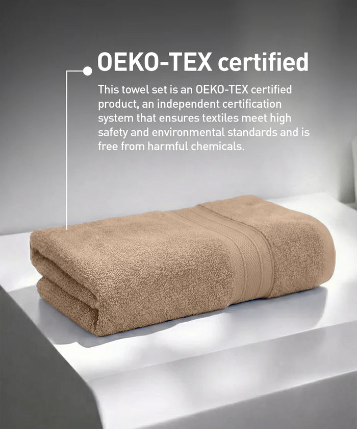 Soft Comfort 1Pc Bath Towel, Acron|509 GSM Cotton|Air Rich Technology