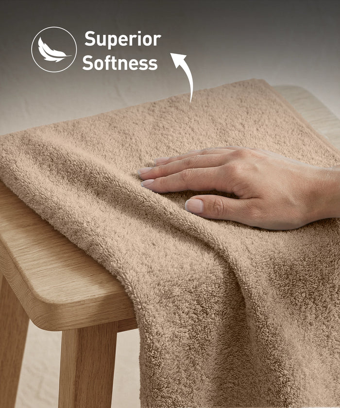 Soft Comfort 1Pc Bath Towel, Acron|509 GSM Cotton|Air Rich Technology