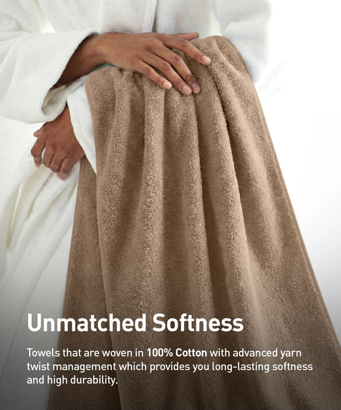 Soft Comfort 1Pc Bath Towel, Acron|509 GSM Cotton|Air Rich Technology