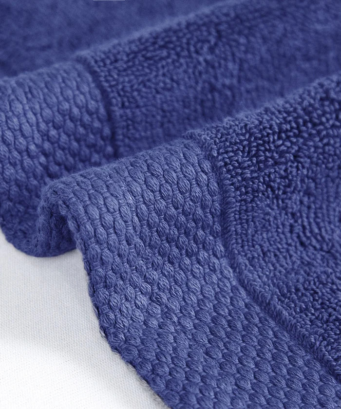 Soft Comfort 4Pc Face Towel Set, New Navy|600 GSM Cotton|Superior Softness