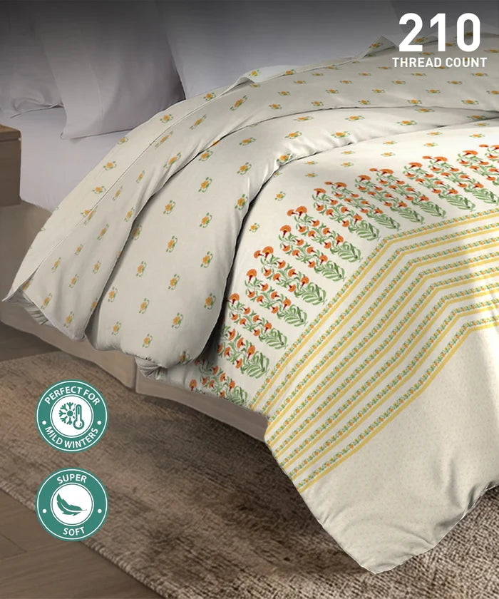 Soft Comfort Double AC Comforter, Art Age |200 GSM Cotton