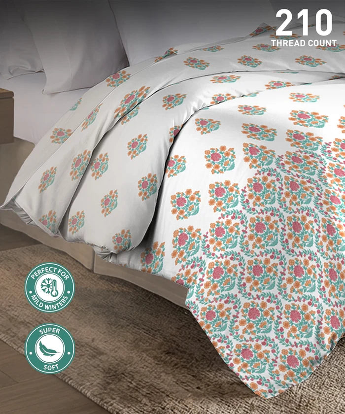Soft Comfort Double AC Comforter, Cascade |200 GSM Cotton