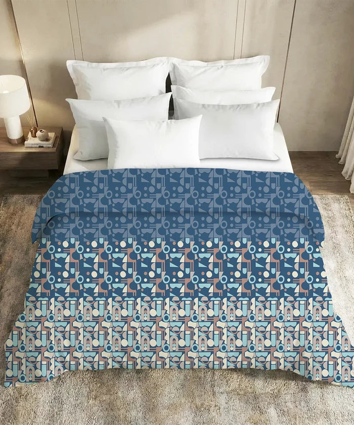 Soft Comfort Double AC Comforter, Deco Dusk |200 GSM Cotton