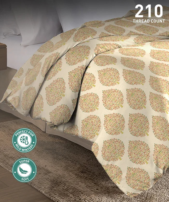 Soft Comfort Double AC Comforter, Soft Paisley |200 GSM Cotton