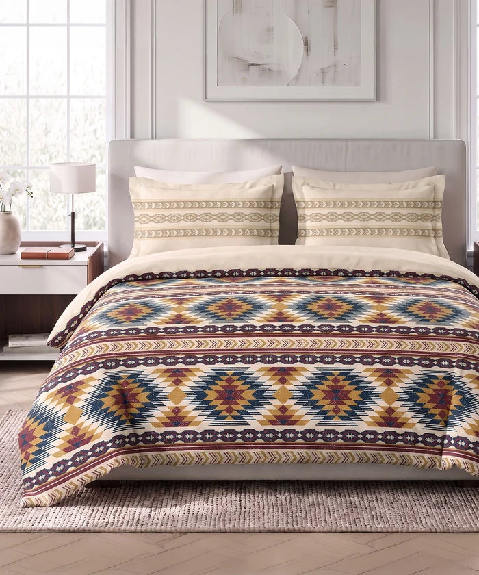 Soft Comfort King Bedsheet Set, GRACE | 180 TC Cotton|2 Pillow Covers