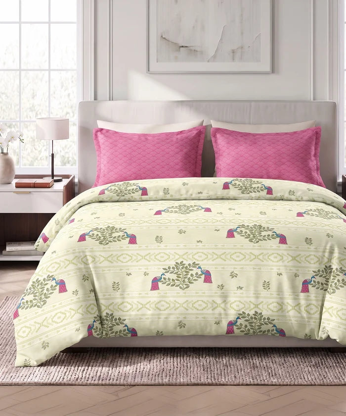 Soft Comfort King Bedsheet Set, RITVI | 180 TC Cotton|2 Pillow Covers