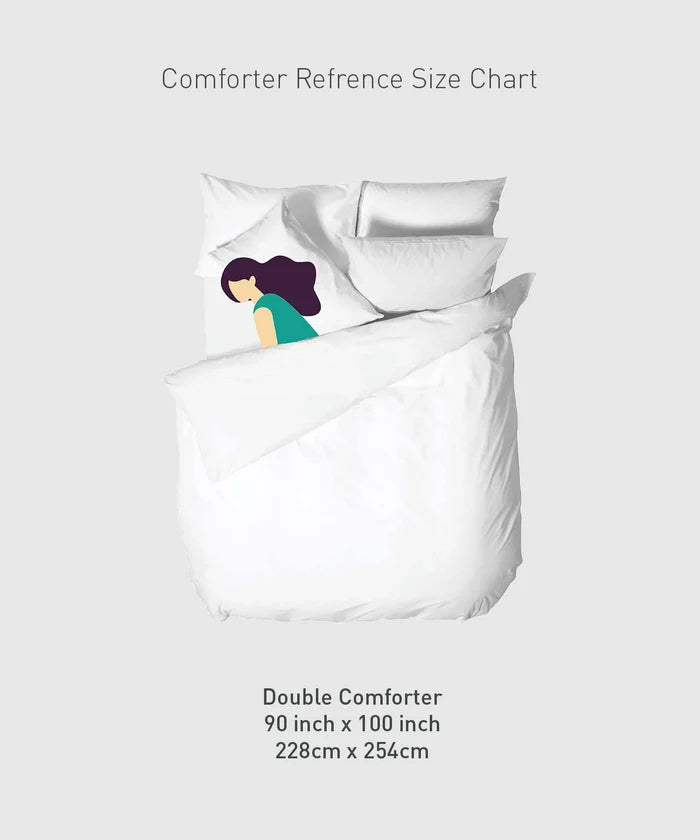 Soft Comfort Solid Double AC Comforter, Hot Chocolate|200 GSM Micro Polyester|Reversible