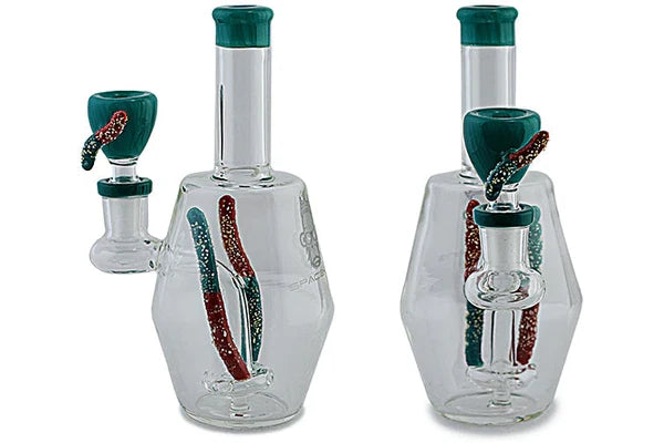 Space King Gummy Worm Bong Dab Rig