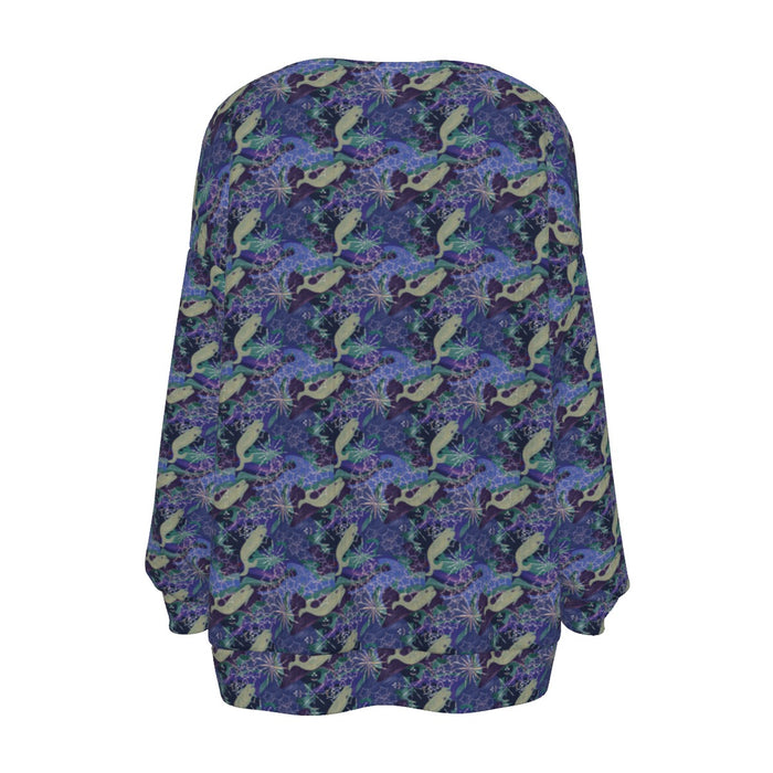 Space Whales & Snowflakes Cardigan