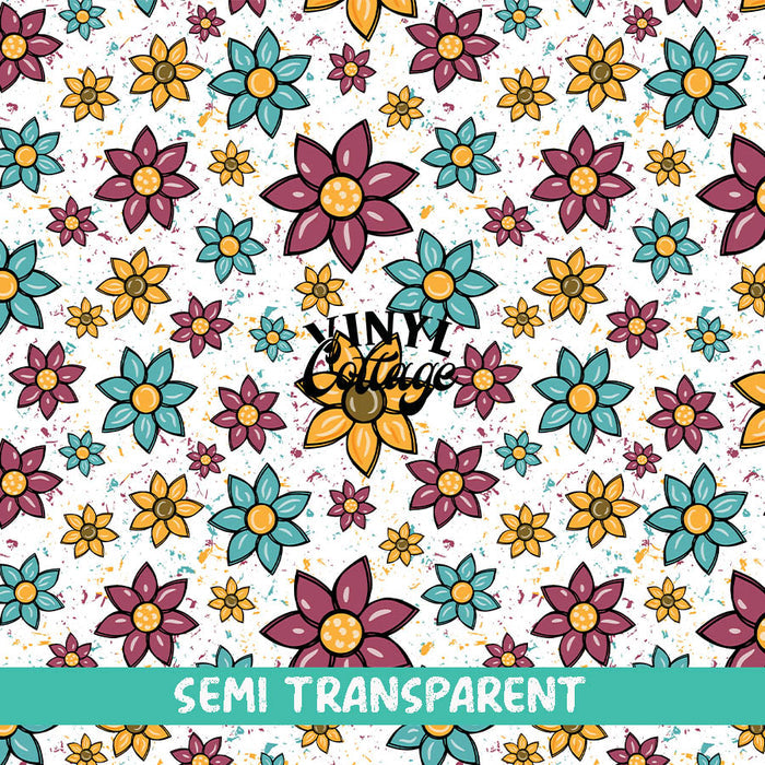 Spring Flowers ~ Semi Transparent ~ ST41