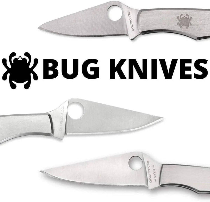 Spyderco Bug Non-Locking Knife Stainless Steel - PlainEdge - NORTH RIVER OUTDOORS