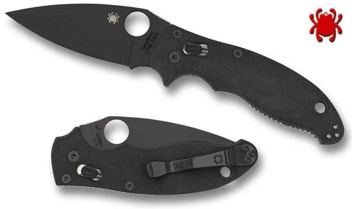 Spyderco C101GPBBK2 Manix 2 Knife Tactical (3.375" Black) - NORTH RIVER OUTDOORS
